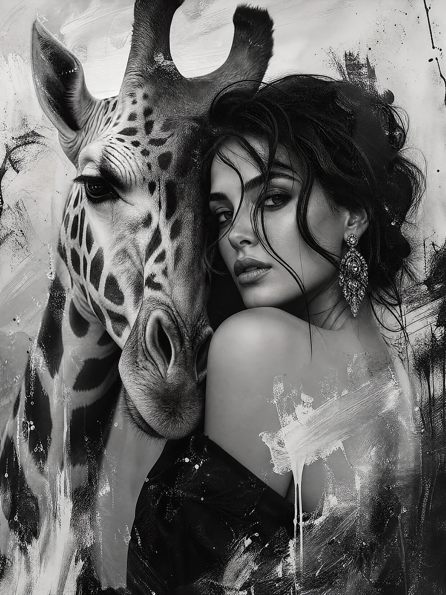 Woman & Giraffe